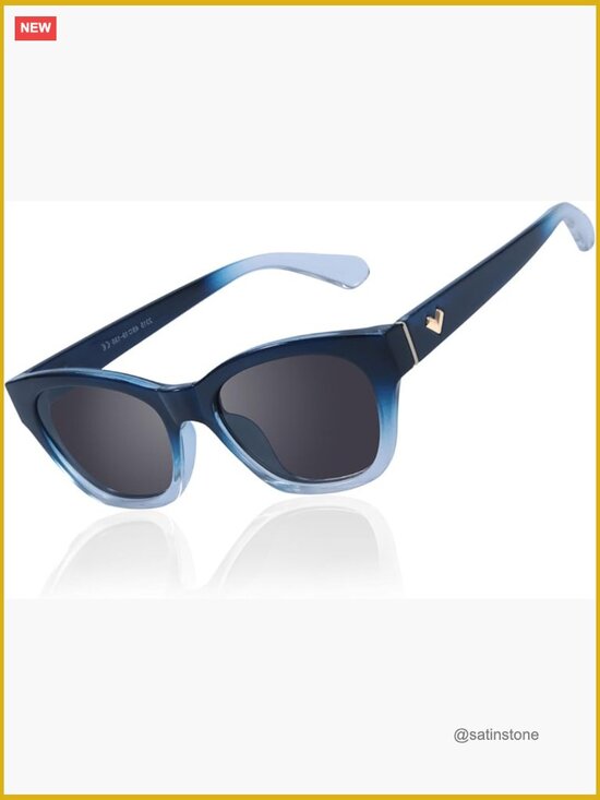 Narrow Cat Eye Sunglasses for Small Face Polarized UV400